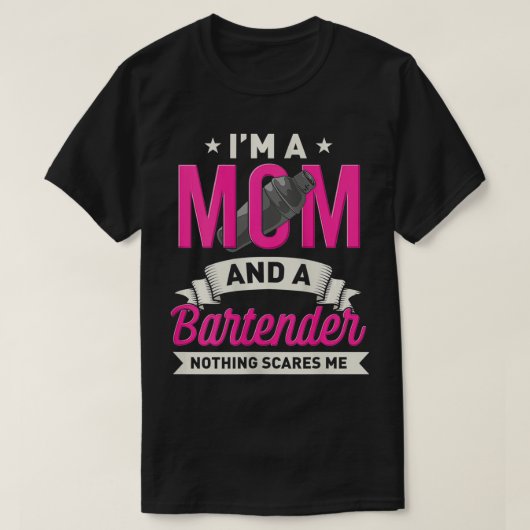 Frauen Barkeeper Mama ein lustiges Geschenk für Ba T-Shirt (Design vorne)