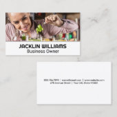 Frauen Barkeeper trinken Visitenkarte (Vorne/Hinten)