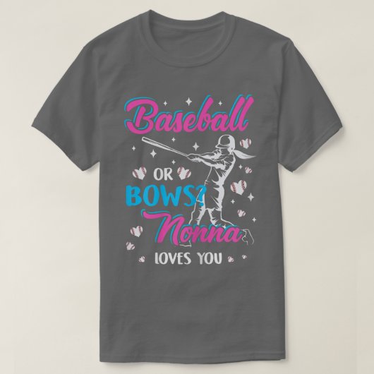 Frauen Baseball oder Bows Nonna Lieben, die Sie Ge T-Shirt (Design vorne)