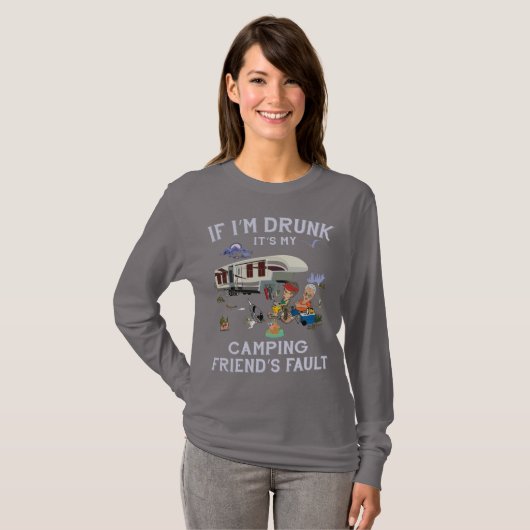 Frauen Basic Langarm T-Shirt (Vorne ganz)