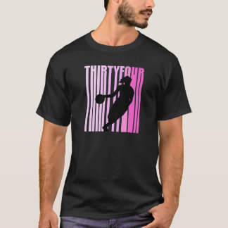 Frauen Basketball 34. Geburtstag Retro 34 Su T-Shirt