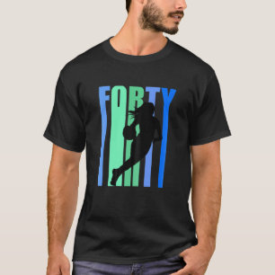 Frauen Basketball 40. Geburtstags-Spielershoo T-Shirt