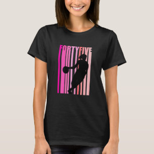 Frauen Basketball 45. Geburtstag Retro 45 Su T-Shirt