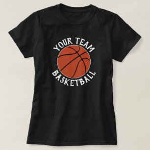 Frauen Basketball-Team, Spieler-Name u. T-Shirt