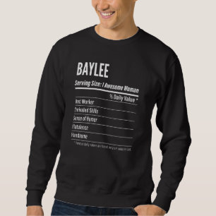 Frauen Baylee ernährungsphysiologische Fakten für Sweatshirt