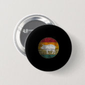Frauen BBQ-Schwein - Vintage Geburtstag Mutter Button (Vorne & Hinten)
