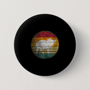 Frauen-BBQ-Schwein - Vintage-Geburtstag Mutter Button