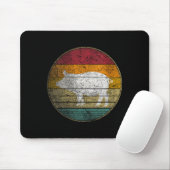 Frauen-BBQ-Schwein - Vintage-Geburtstag Mutter Mousepad (Mit Mouse)