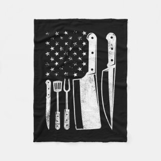 Frauen bbq usa Flagge patriotisch vierter Juli Fleecedecke