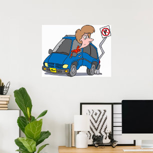 Frauen bei einem Unfall Poster