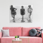 Frauen beim Arlington Beach Foto Leinwanddruck (Insitu (Wohnzimmer))