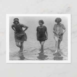 Frauen beim Arlington Beach Foto Postkarte