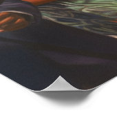 Frauen beim Spaziergang durch das Nachtleben Maler Poster (Ecke)