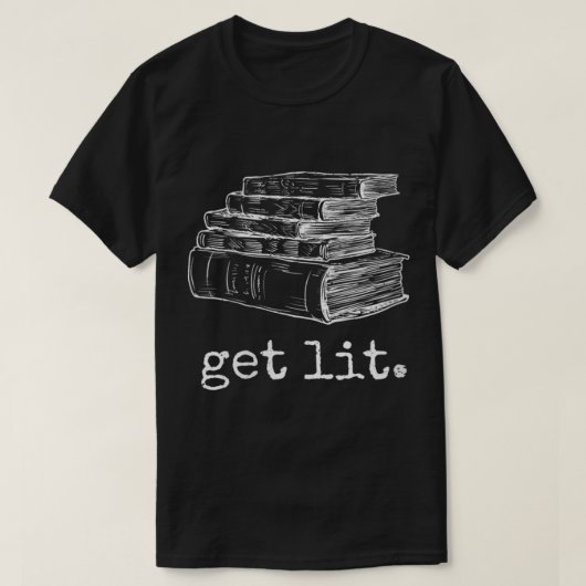 Frauen bekommen Lit mit Büchern Funny Meme V-Neck T-Shirt (Design vorne)