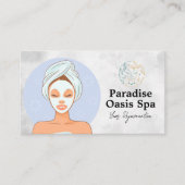 Frauen bekommen Wellness-Center Gesichtszüge | Sch Visitenkarte (Vorderseite)