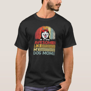 Frauen bekümmerten sibirisches Husky-T-Shirt Phant T-Shirt