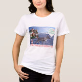 Frauen bella tee. Frohe Weihnachten und Hübsche Tri-Blend Shirt (Vorderseite)