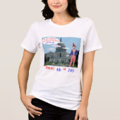 Frauen bella tee. Glück 4. Unclesam/Ratte Tri-Blend Shirt (Vorderseite)