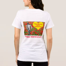 Frauen bella tee. Guten Valentinstag. Schwarz Tri-Blend Shirt