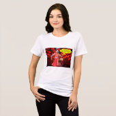 Frauen bella tee. Happy Chinese New Year. Panda/ Tri-Blend Shirt (Vorderseite voll)