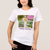 Frauen bella tee. Happy Oaster. klipspringt/brennt Tri-Blend Shirt (Vorderseite)