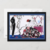 Frauen bereit für ein Party Postkarte (Vorne/Hinten)