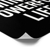 Frauen beruhigen Geist, mächtiges Leben. Stoic Quo Poster (Ecke)