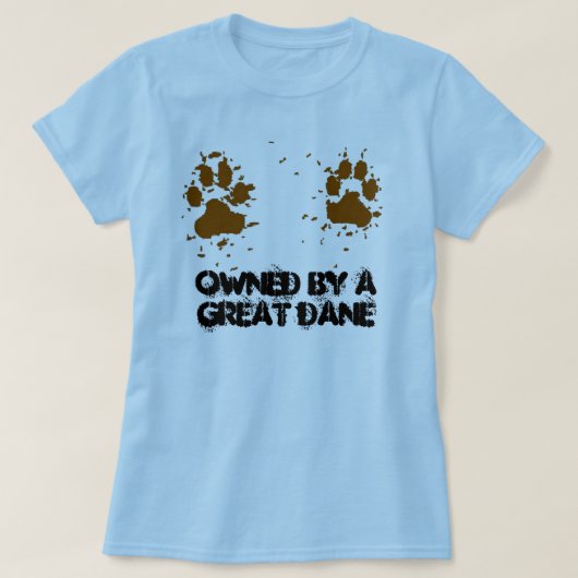 Frauen besessen von einer Deutschen Dogge T-Shirt (Design vorne)