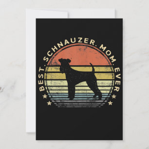 Frauen Best Schnauzer Mama Ever Dog Lover Geschenk Ankündigung