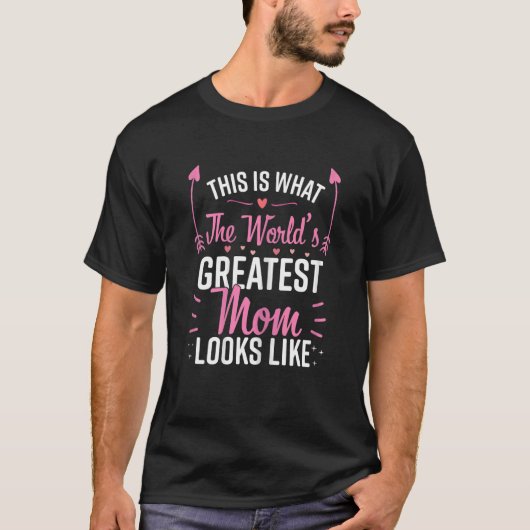Frauen Beste Mama Beste Mutter T-Shirt (Vorderseite)