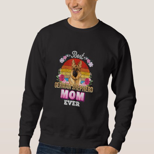 Frauen Beste Mama je Deutscher Schäferhirte Sweatshirt (Vorderseite)