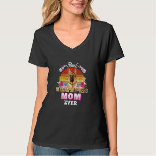 Frauen Beste Mama je Deutscher Schäferhirte T-Shirt