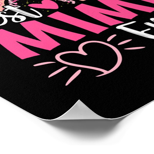 Frauen Beste Mimi je Leopard Regenbogen Neue Oma Poster (Ecke)