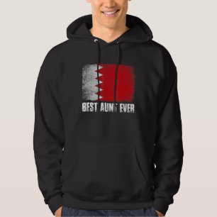 Frauen Beste Tante je Bahrain Flag Patriotische Ma Hoodie