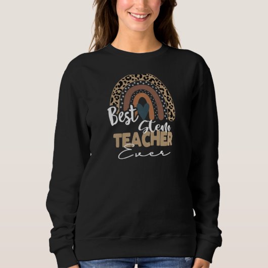 Frauen Bester Stemlehrer je Boho Rainbow-Lehrer Sweatshirt (Vorderseite)