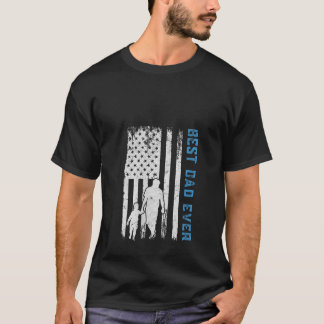 Frauen Bester Vater Papdy je patrootisch-amerikani T-Shirt
