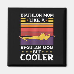 Frauen Biathlon Mama wie eine regelmäßige Mama, ab Magnet