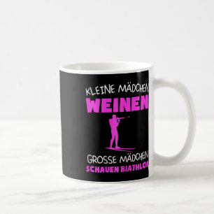 Frauen Biathlon Skibiathlet Wintersportgeschenk Kaffeetasse