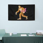 Frauen Bigfoot mit Flamingo Tierkostümgeschenk Banner (Messeveranstaltung)