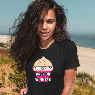 FRAUEN BIRTHDAY SPRINKLES CUPCAKE FUNNY T - SHIRT