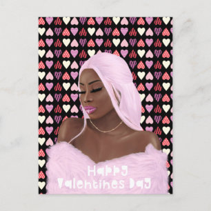 Frauen Black History Valentinstag Postkarte