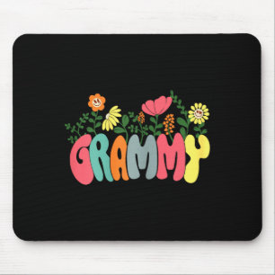 Frauen Blumen retro vintage Grammy frohen Mutterta Mousepad