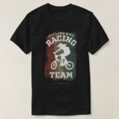 Frauen BMX Bike Luxemburg Flaggenradelbahn Rac T-Shirt (Design vorne)