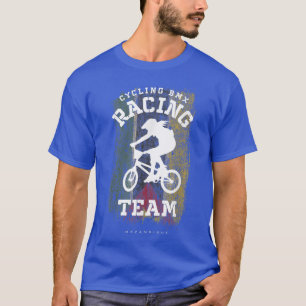 Frauen BMX Bike Mosambik Flag Radfahren Rac T-Shirt