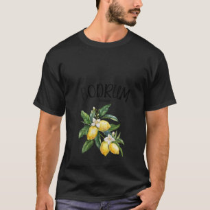 Frauen Bodrum Zitronen Kunst Türkischer Früchte-Li T-Shirt