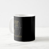 Frauen Bogenschießen Super Mädchen mit Pfeil und B Kaffeetasse (Vorderseite Links)