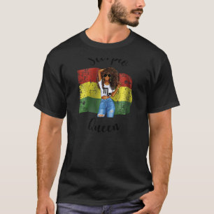 Frauen Bolivia Scorpio Queen Afro Hair African Bol T-Shirt