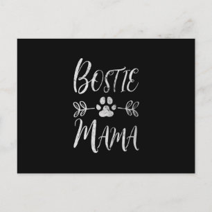 Frauen Bostie Mama Shirt Boston Terrier Lover Feiertagspostkarte
