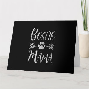 Frauen Bostie Mama Shirt Boston Terrier Lover Karte
