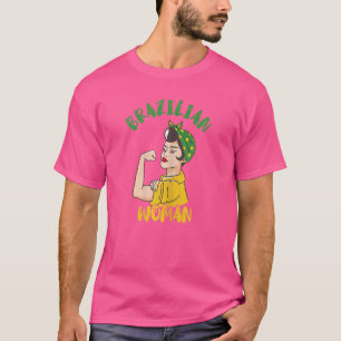 Frauen Brasilianische Frau Proud Brasilianische Ro T-Shirt